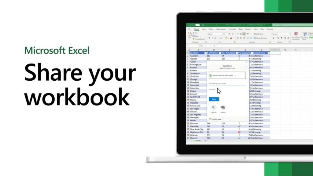 How do I share Excel Spreadsheet Templates